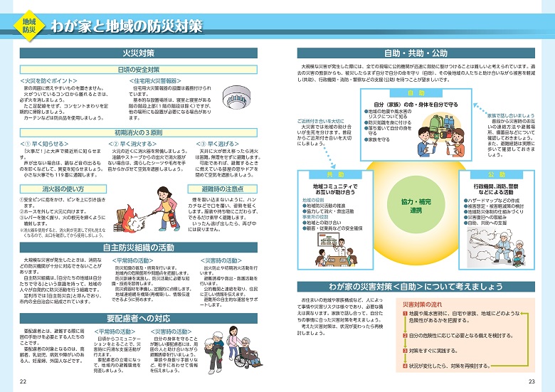 わが家と地域の防災対策の画像