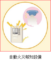 自動火災報知設備のイラスト