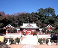 織姫公園の近くにある織姫神社の写真
