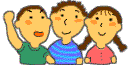 3人組のこどものイラスト