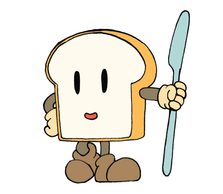 食パンマスコットのイラスト