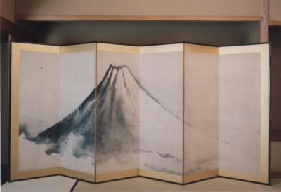 富士山を描いた絵の写真