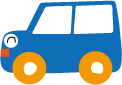 青い車のイラスト