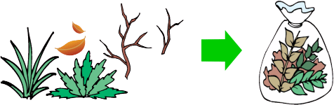 草・木の枝の出し方イメージ