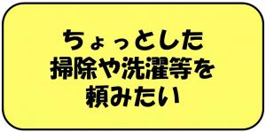 ちょっとした掃除や洗濯等を頼みたい