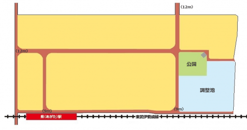 02 （仮称）あがた駅北産業団地区画図