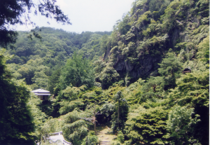 山中に佇む浄因寺の写真