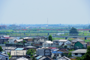 渡良瀬川にかかる足利の橋の写真