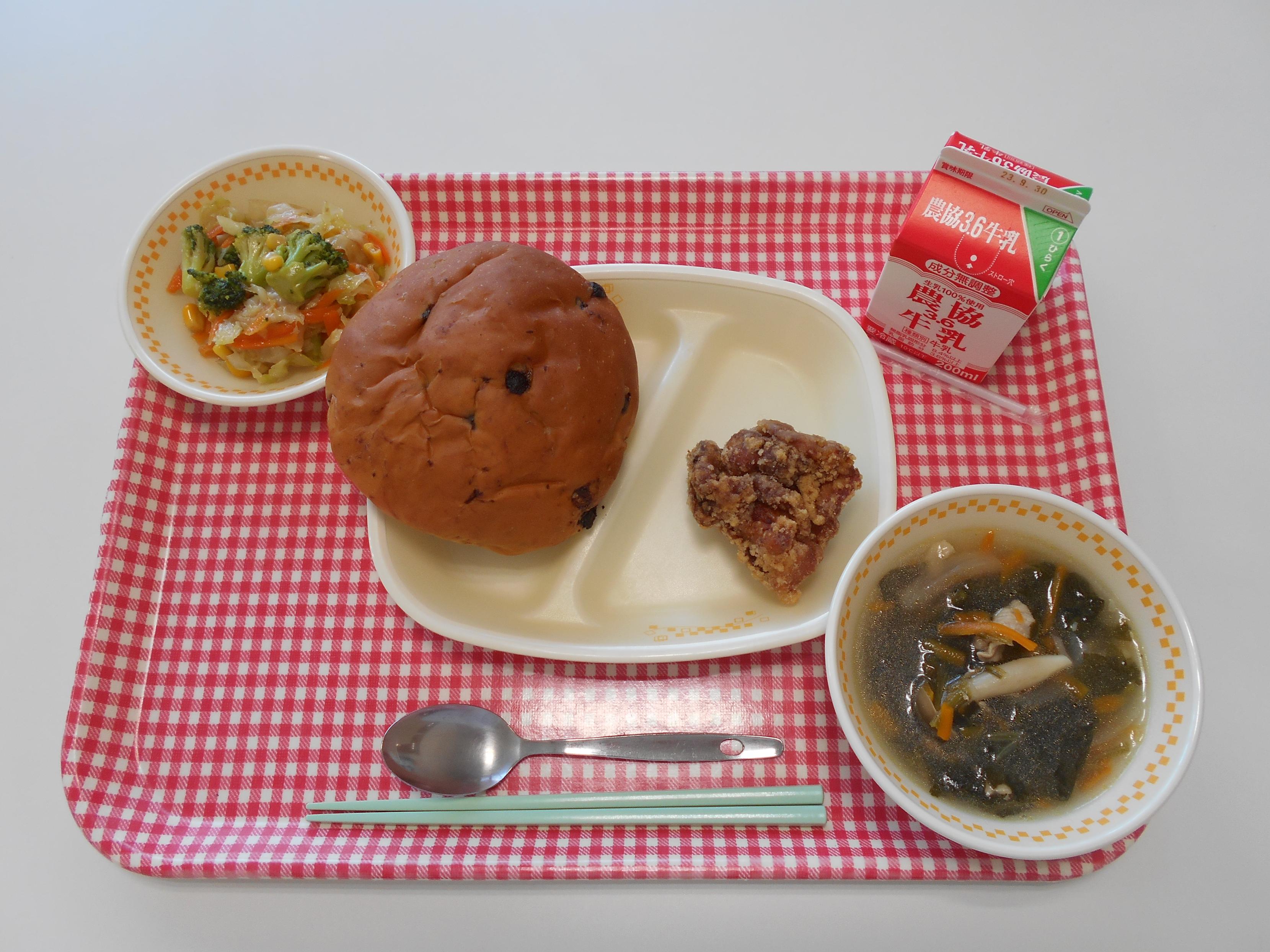 9月19日の学校給食です。