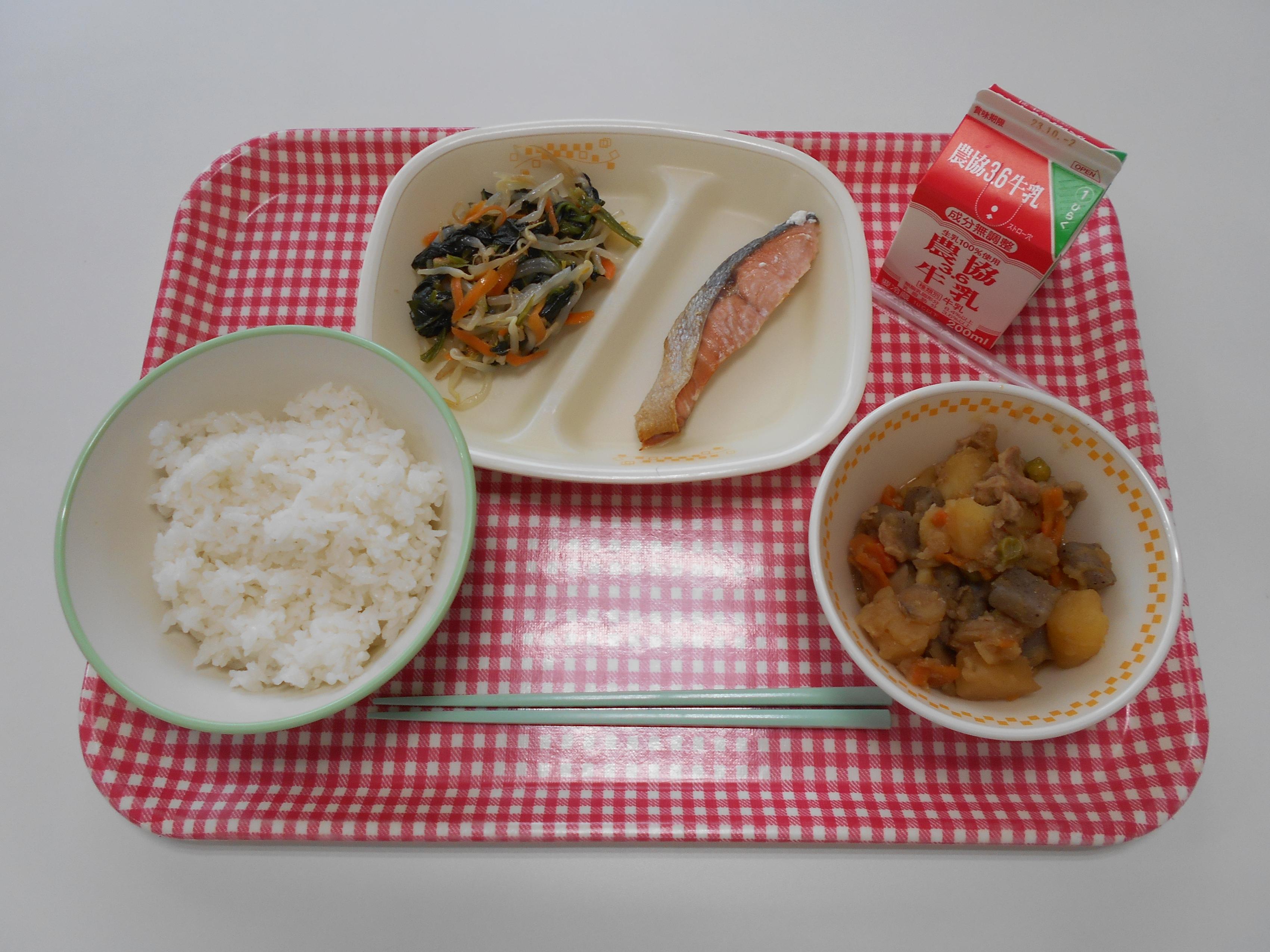 9月21日の学校給食です。