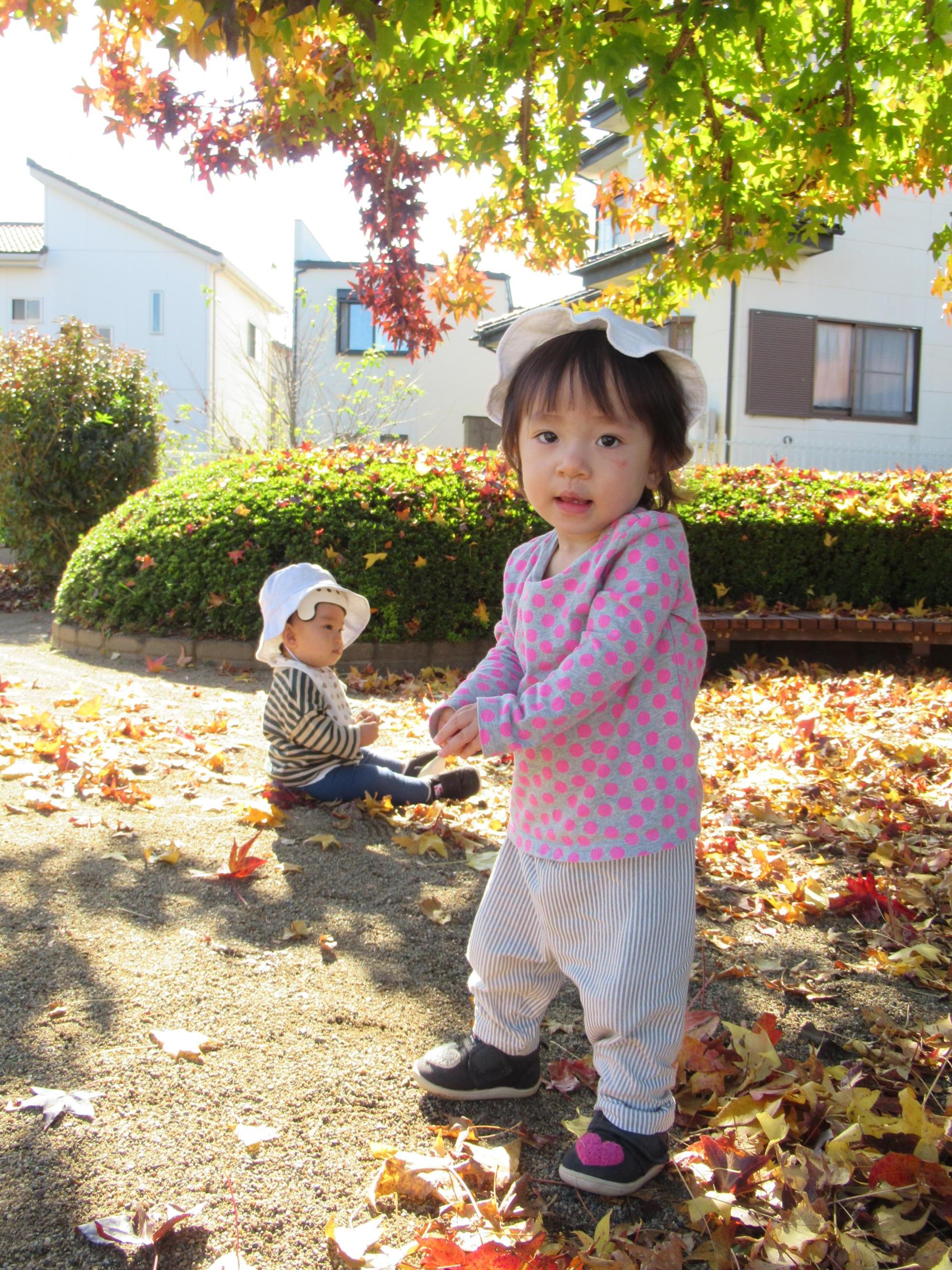 つくし2組の子どもが遊んでいるところ