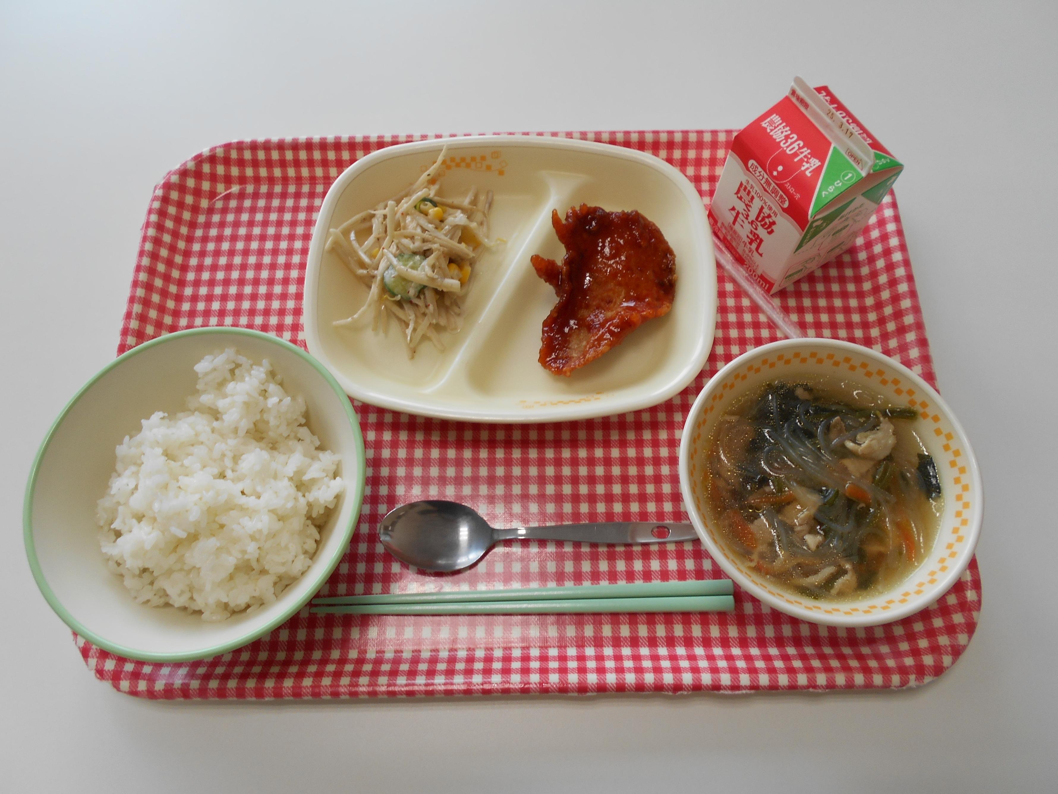 3月6日の学校給食です。