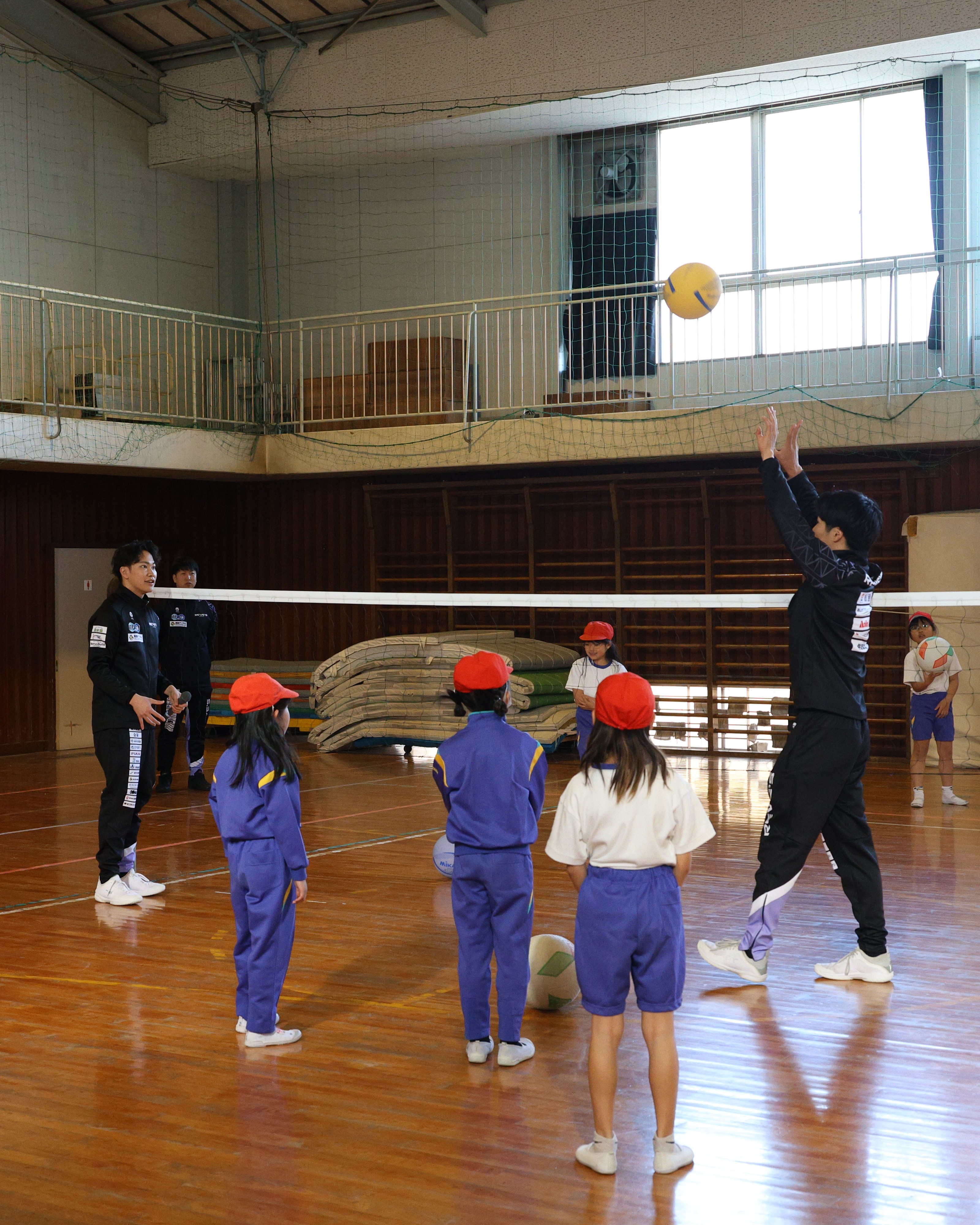 トス練習の様子