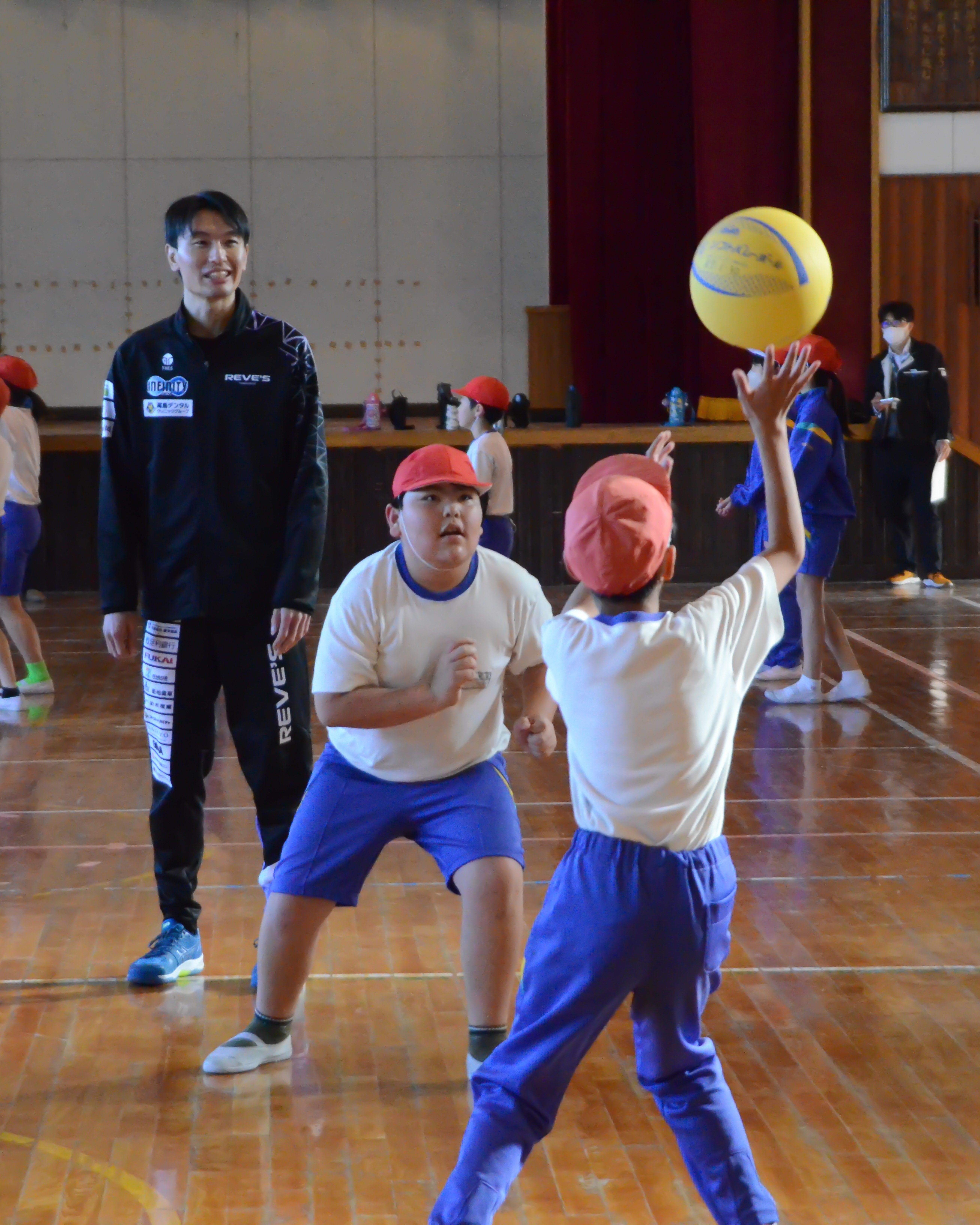 トス練習の様子