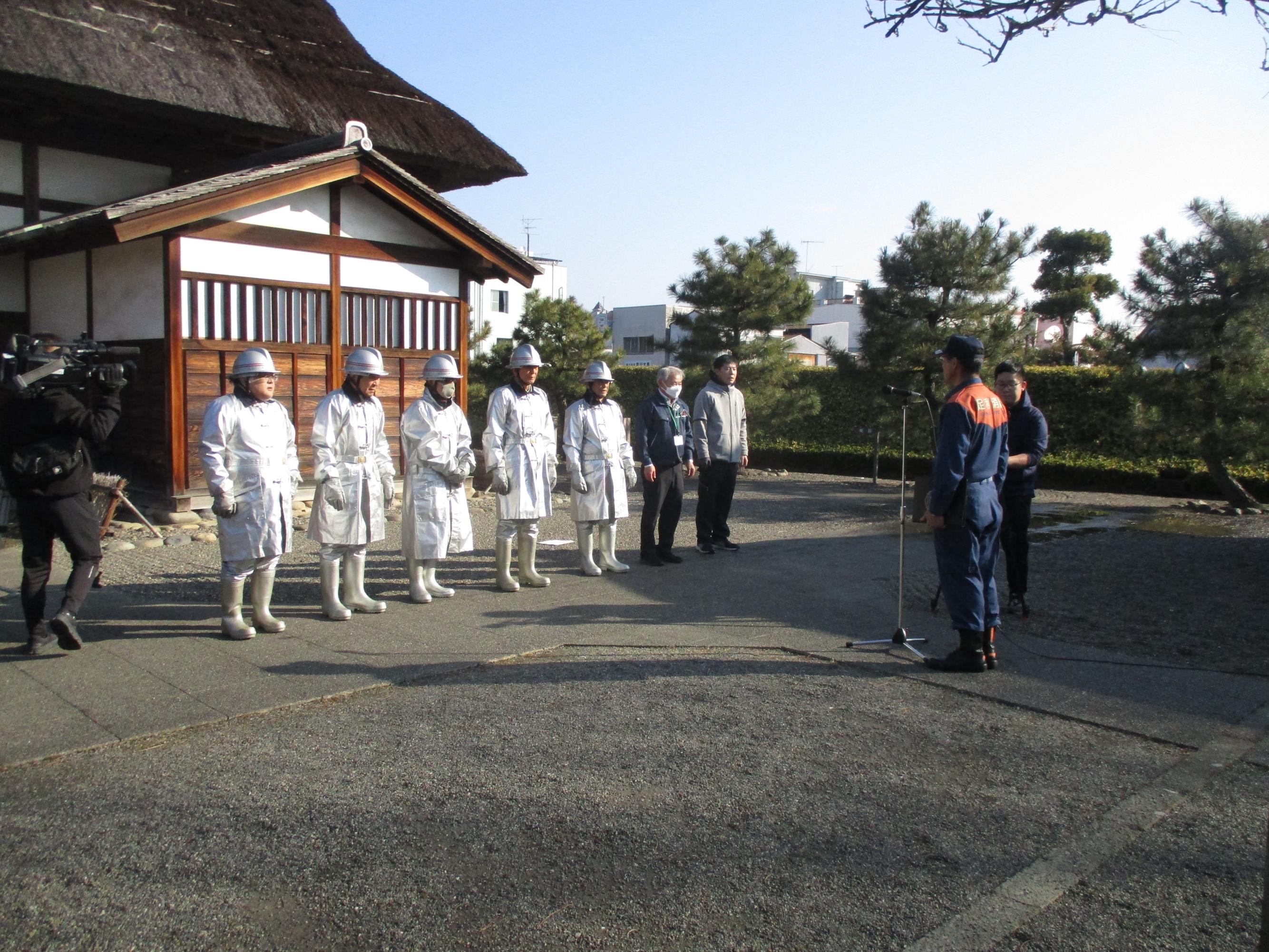 足利市中央消防署長からの講評の写真