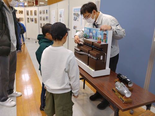 水道耐震管模型の展示