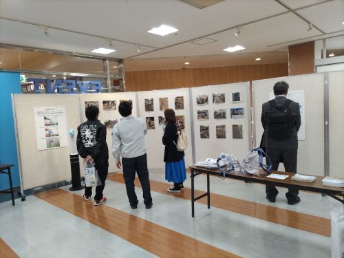 災害エリアの様子（パネル展示）