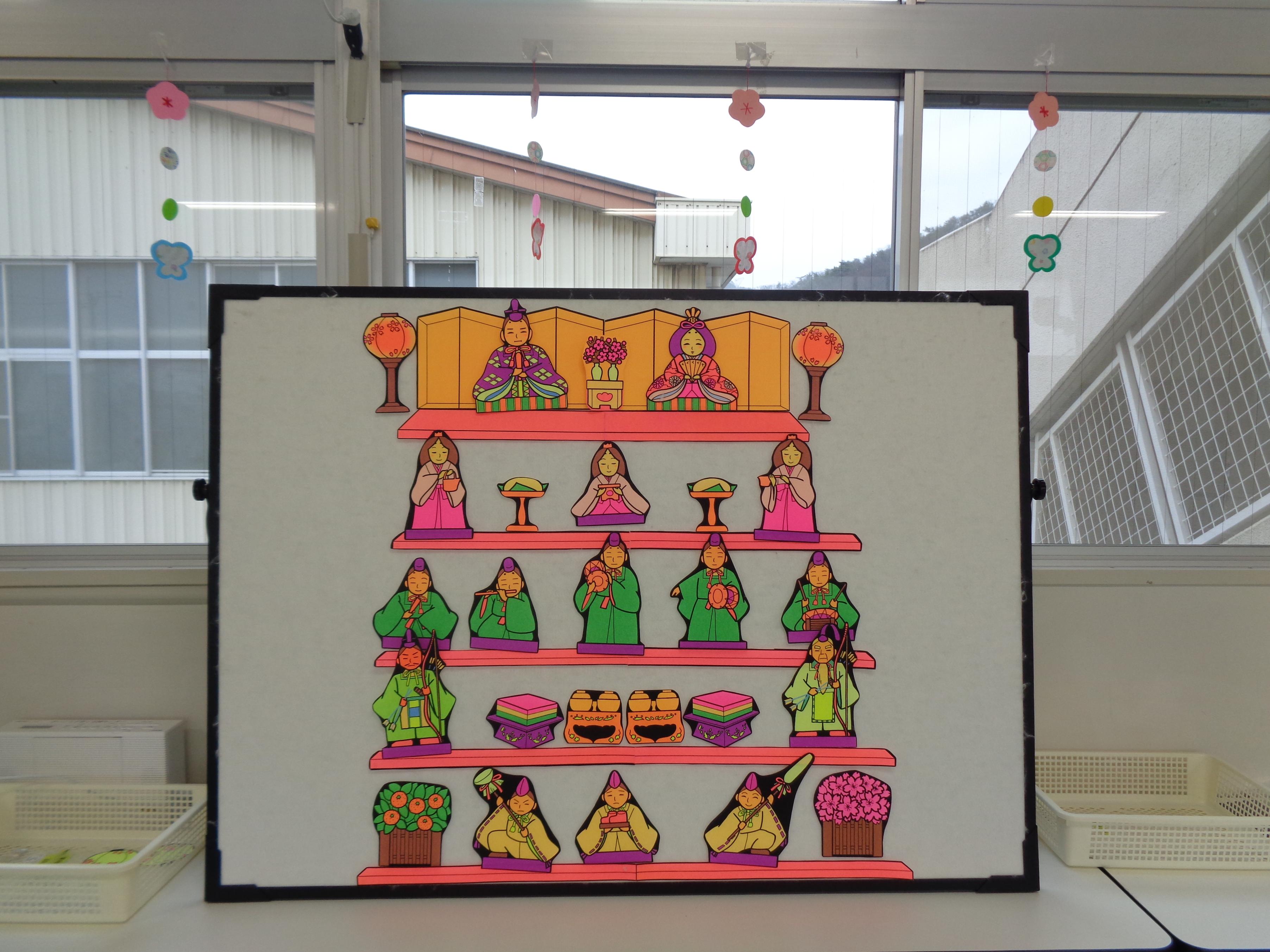 ひなまつりのパネルシアターの写真です。