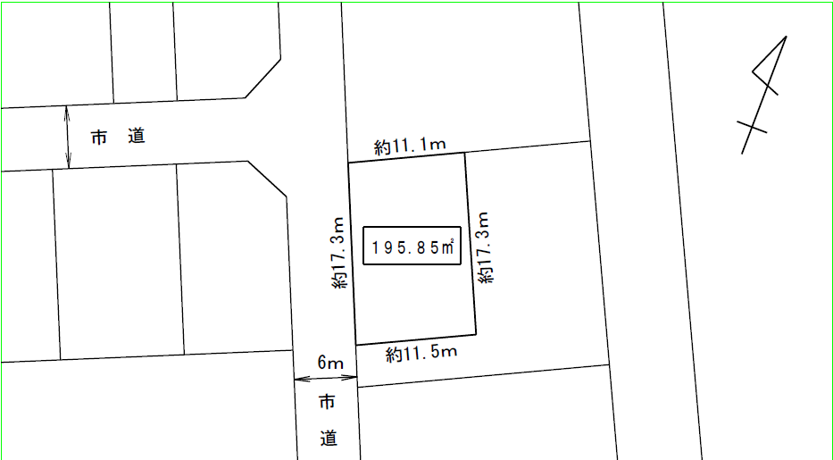 4街区7画地明細図 4街区7画地明細図