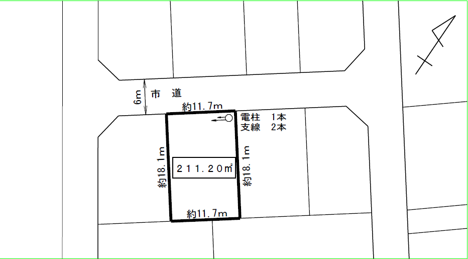 5街区2画地明細図 5街区2画地明細図