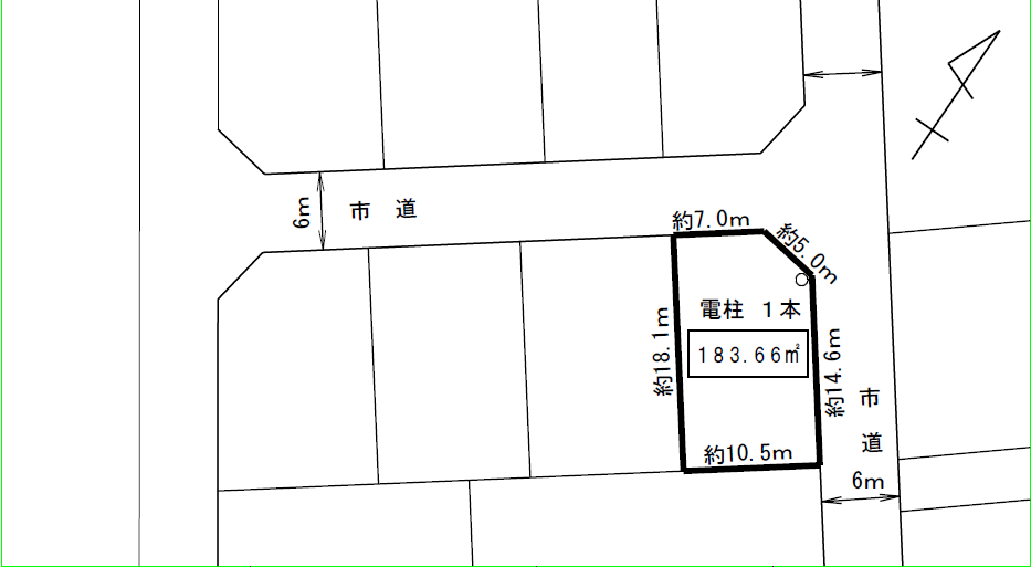 5街区4画地明細図 5街区4画地明細図